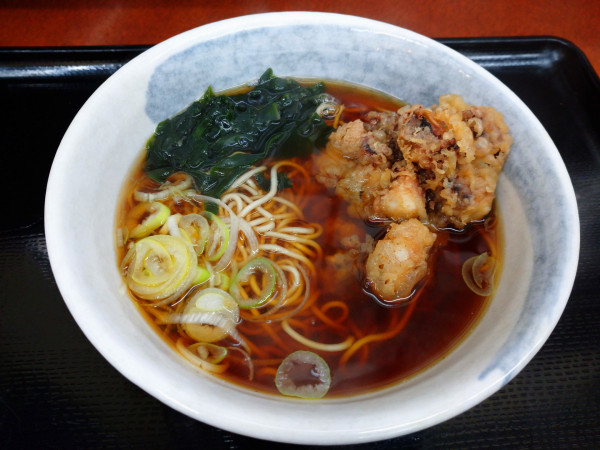 「ゲソ天そば（560円）」@信州生そば みのがさ 本店の写真