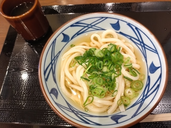 「かけうどん並390円」@丸亀製麺 岡山インター店の写真
