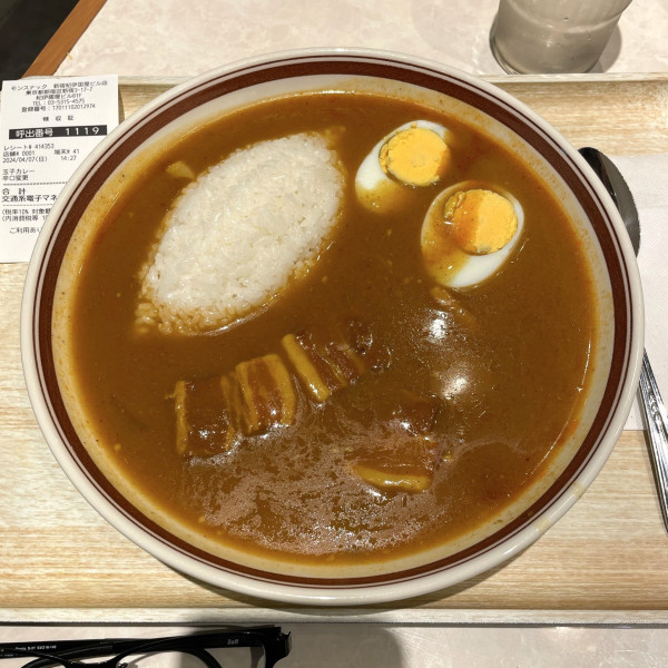 「玉子カレー（辛口変更）」@モンスナック 新宿紀伊国屋ビル店の写真
