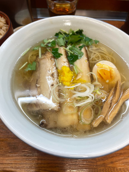 「和風柚子焼焼豚麺大盛」@麺屋ひょっとこの写真