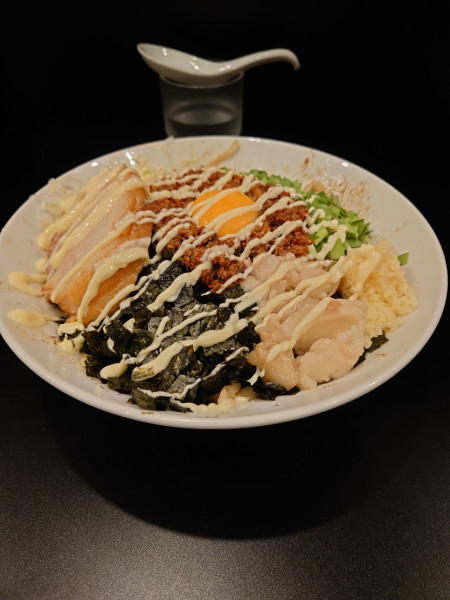 「【限定】つめたいわん  ニンニク  アブラ  マヨネーズ」@豚風。の写真