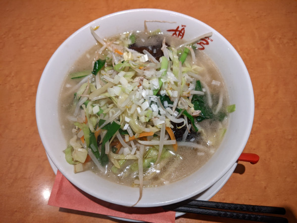 「タンメン：850円」@中華レストラン 胡弓 日暮里店の写真