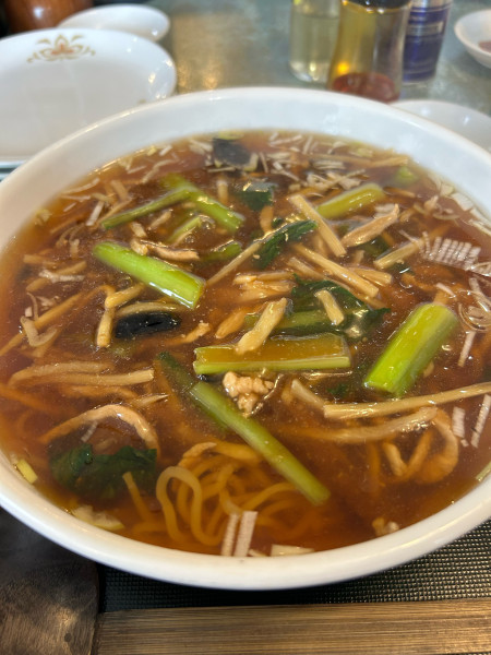 「豚肉の細切りあんかけラーメン」@さいらい亭 龍ヶ崎店の写真