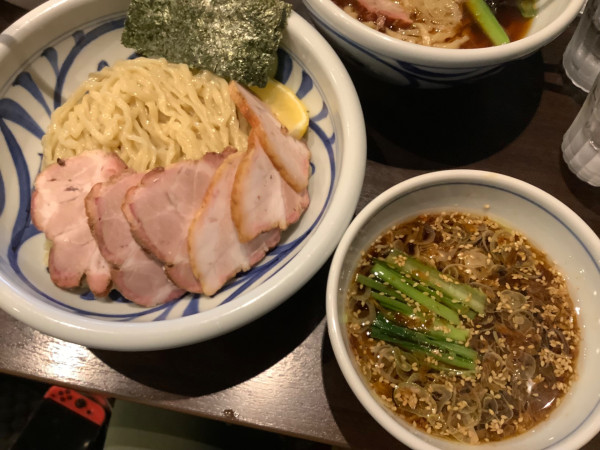 「焼豚つけそば　大盛」@櫻井中華そば店の写真