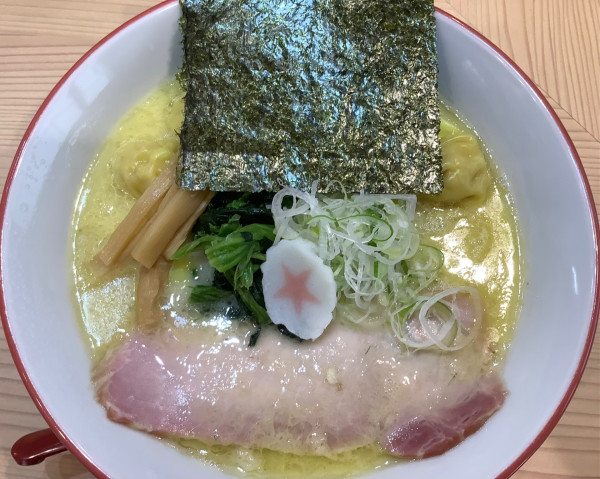 「極み鶏白湯そば+ワンタン」@横濱中華そば 上星商店の写真