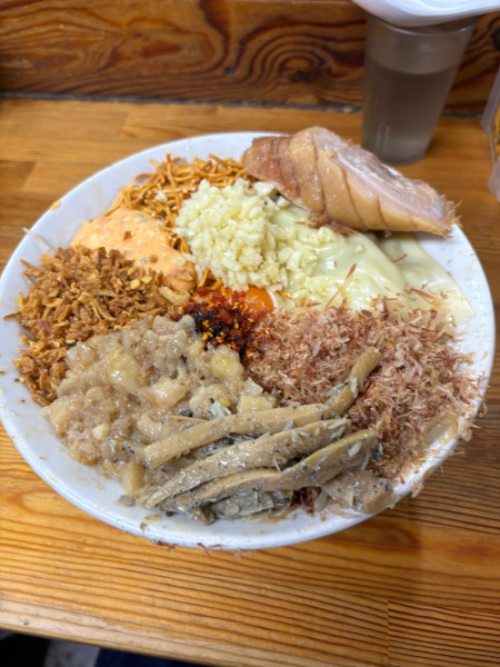 「まぜそば並」@ハイマウントの写真