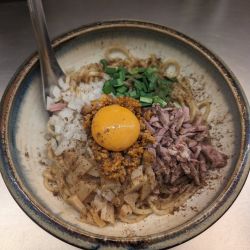 羊坦々まぜそば ＋ 生ビール