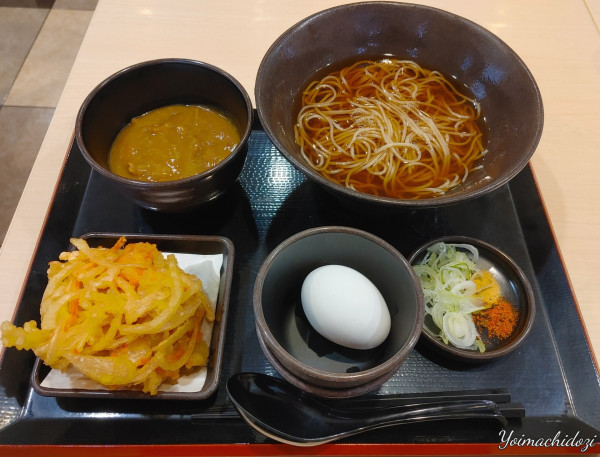 「朝そば（450円）、カレールゥ（無料）」@ゆで太郎 北本深井店の写真