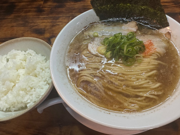 「【限定10食】幻の中華そば+ライス(880+150円)」@煮干し中華そば加藤屋 本店の写真
