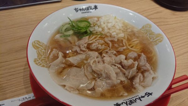 「豚そば」@ちゃんぽん亭総本家 二条駅店の写真