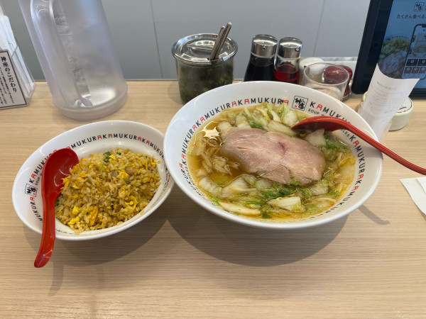 「ラーメン+炒飯」@どうとんぼり神座 寝屋川店の写真