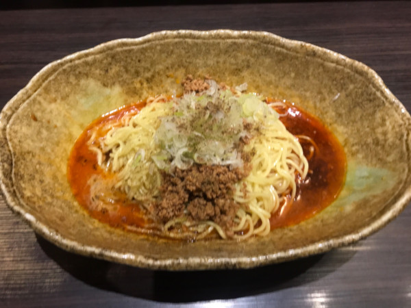 「汁なし担々麺（辛さ×２）」@中華そば くにまつ 本店の写真