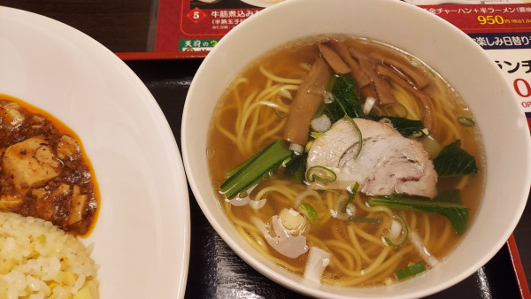 「小ラーメンと麻婆炒飯 790円」@天府の写真