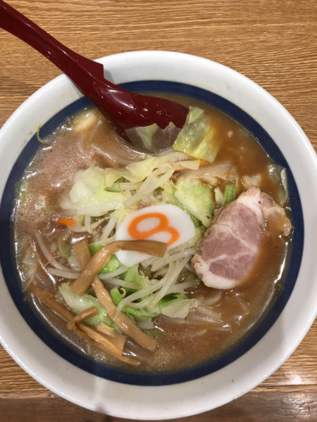 「野菜らーめん（味噌）」@8番ラーメン 福井駅店の写真