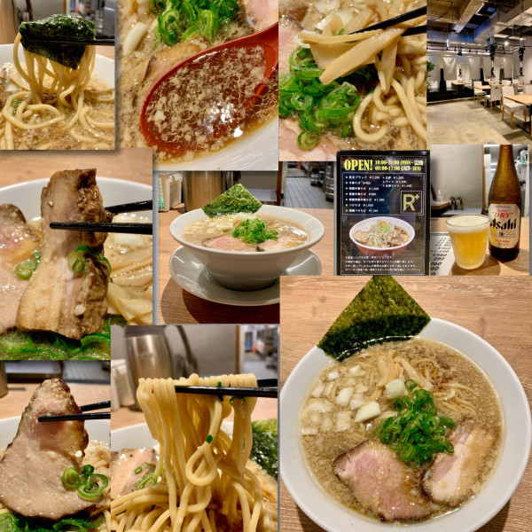 「背脂中華そば980円+ビール」@R+の写真