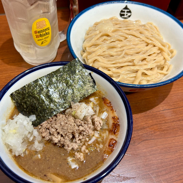 「インドのつけめん＋ハイボール」@つけめん 玉 本店の写真