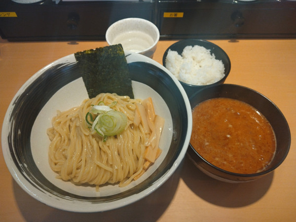 「濃厚海老つけ麺(冷盛)¥1050+半ライス無料」@濃厚海老つけ麺 ともやまの写真