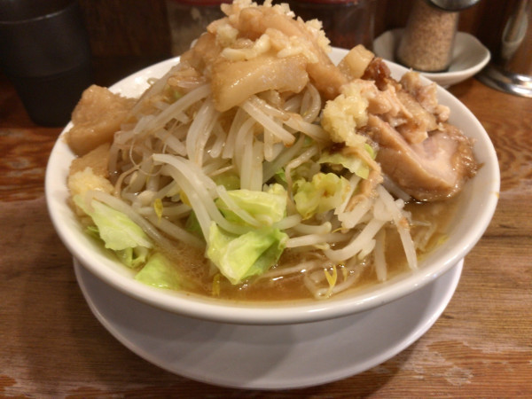 「ニンニク背脂G系らーめん」@麺や天鳳 方南町店の写真