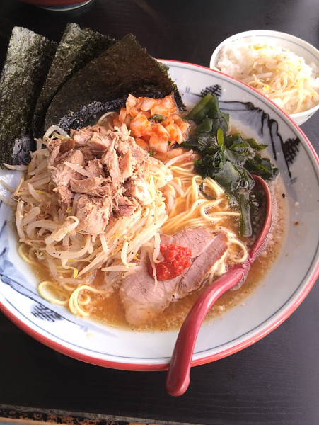 「味噌ラーメン+もやし､半ライス」@ラーメンショップ 122号騎西店の写真