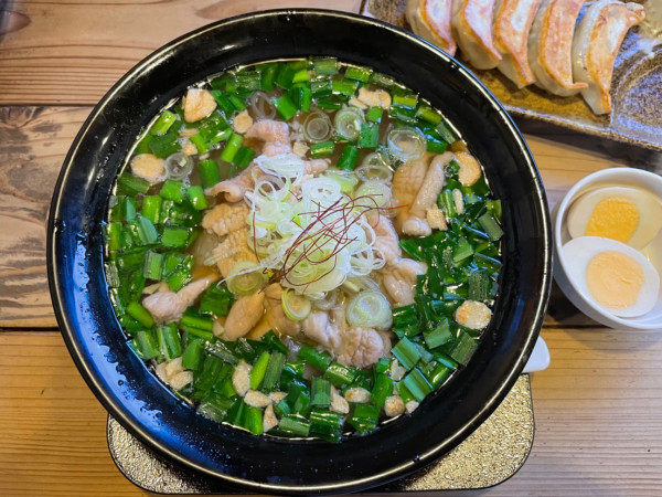 「屋台らーめん+煮卵」@屋台ラーメン 壱吉屋の写真
