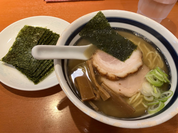 「塩ラーメン　のり」@たけちゃんにぼしらーめん 調布店の写真