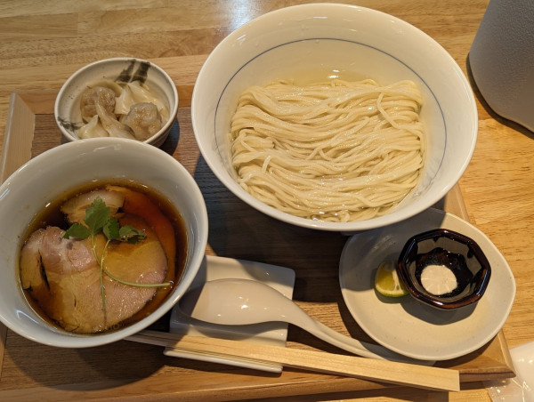 「ワンタン昆布水つけ麺」@Ramen Masamasaの写真