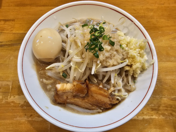 「【限定】乳化系二郎＋半熟味玉　950＋100円」@麺屋 謝の写真