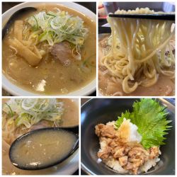 【限定】長崎風ちゃんぽん大盛 950円おろし焼豚丼400円