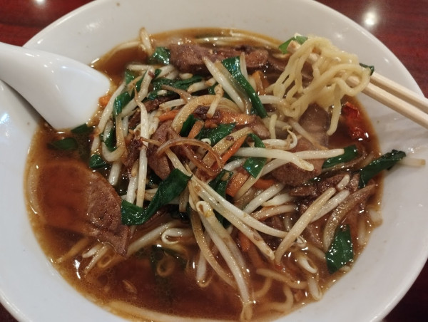 「ニラレバーそば(930)」@広州厨房の写真