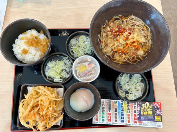 「朝ソバ納豆(480¥)」@ゆで太郎 壬生店の写真