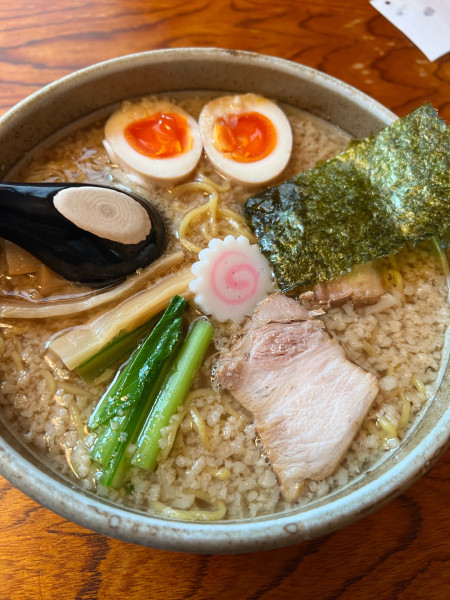 「ラーメン大盛り超コッテリ味玉」@酒楽房 うさぎ家の写真