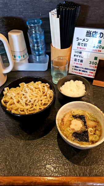 「節つけ麺(塩)中盛り」@秋田ラーメン はまの写真