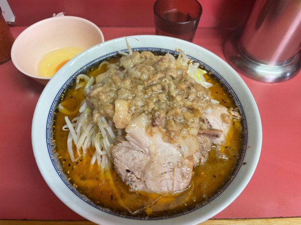 「小ラーメン ¥900 つけ味 ¥50 生玉子 ¥50」@ラーメン二郎 桜台駅前店の写真
