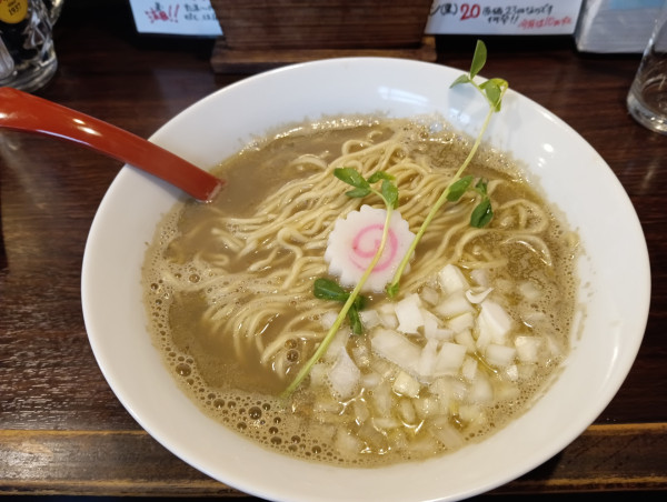 「【限定】濃厚煮干しそば（かけ・麺少なめ）+etc」@中華そば 東京ぐれっちの写真