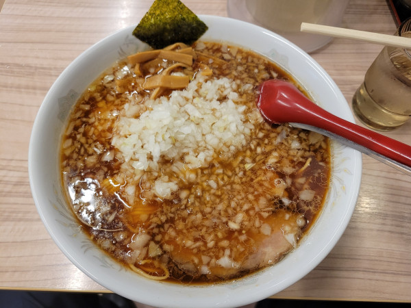 「薬味ラーメン特大」@中華そば専門店 びんびん亭 高幡不動店の写真