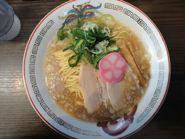 「中華蕎麦（バリカタ、脂多め）＋替玉（粉落とし）」@はたお商店 高崎店の写真