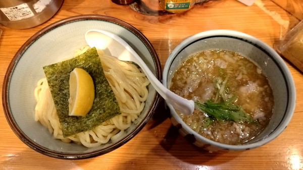 「ガーリック塩豚つけ麺_950円」@麺屋まいどの写真