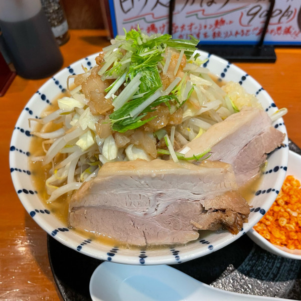「ロクスイラーメン+肉増し  ￥850+￥150」@鹿粋軒の写真