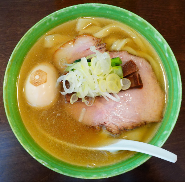 「手打中華蕎麦 塩＋味玉＋瓶ビール」@手打麺祭 かめ囲の写真