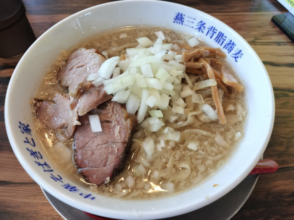 「背脂煮干そば」@燕三条中華そば ぎと家 花崎店の写真
