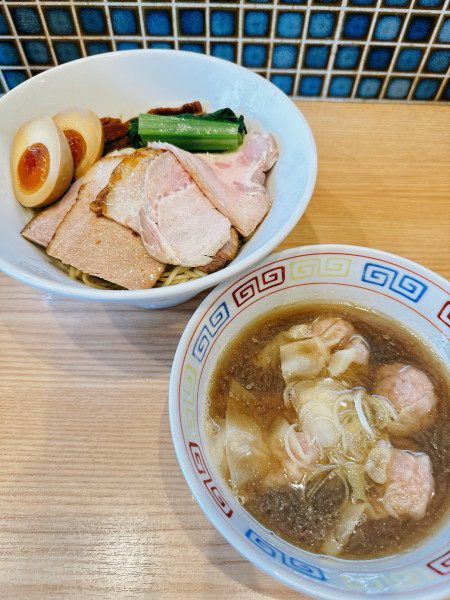 「特製つけ麺」@ほっこり中華そば もつけの写真