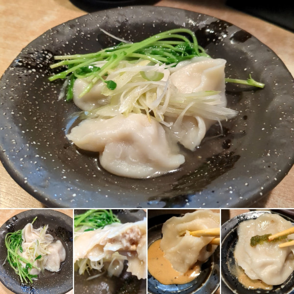 「水餃子(3個)　400円」@中華 江川の写真