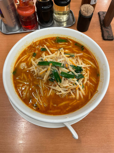 「秘伝の辛味噌ラーメン(610円)」@日高屋 元住吉店の写真
