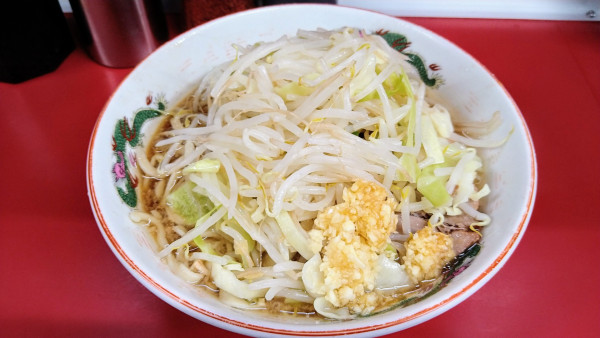 「ラーメン 少なめ(ニンニクマシ)」@ラーメン二郎 湘南藤沢店の写真