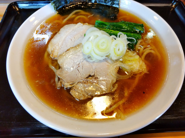 「中華そば 太麺変更＋50円」@ときわ亭の写真