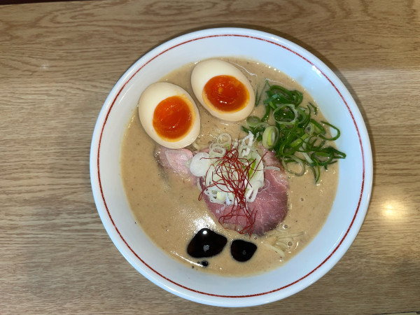 「味玉サバ白湯(¥1,000)」@らーめん 香澄 中崎町店の写真