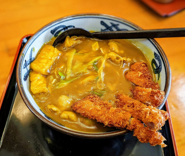 「カツカレーうどん」@どんきゅう 各務原店の写真