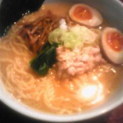 自然洞ラーメン味噌（大盛）＋味玉