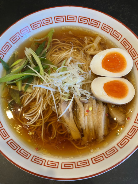 「味玉笠岡ラーメン（醤油）」@笠岡ラーメン 一元堂 神保町店の写真