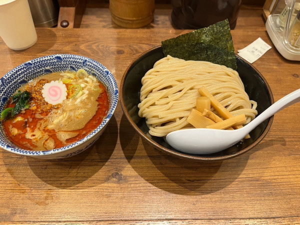 「坦々つけめん　並盛り」@舎鈴 ビーンズ武蔵浦和店の写真